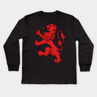 Scottish Lion Kids Long Sleeve T-Shirt